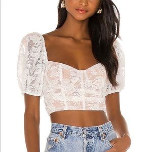 For love and lemons Rosalie crop top